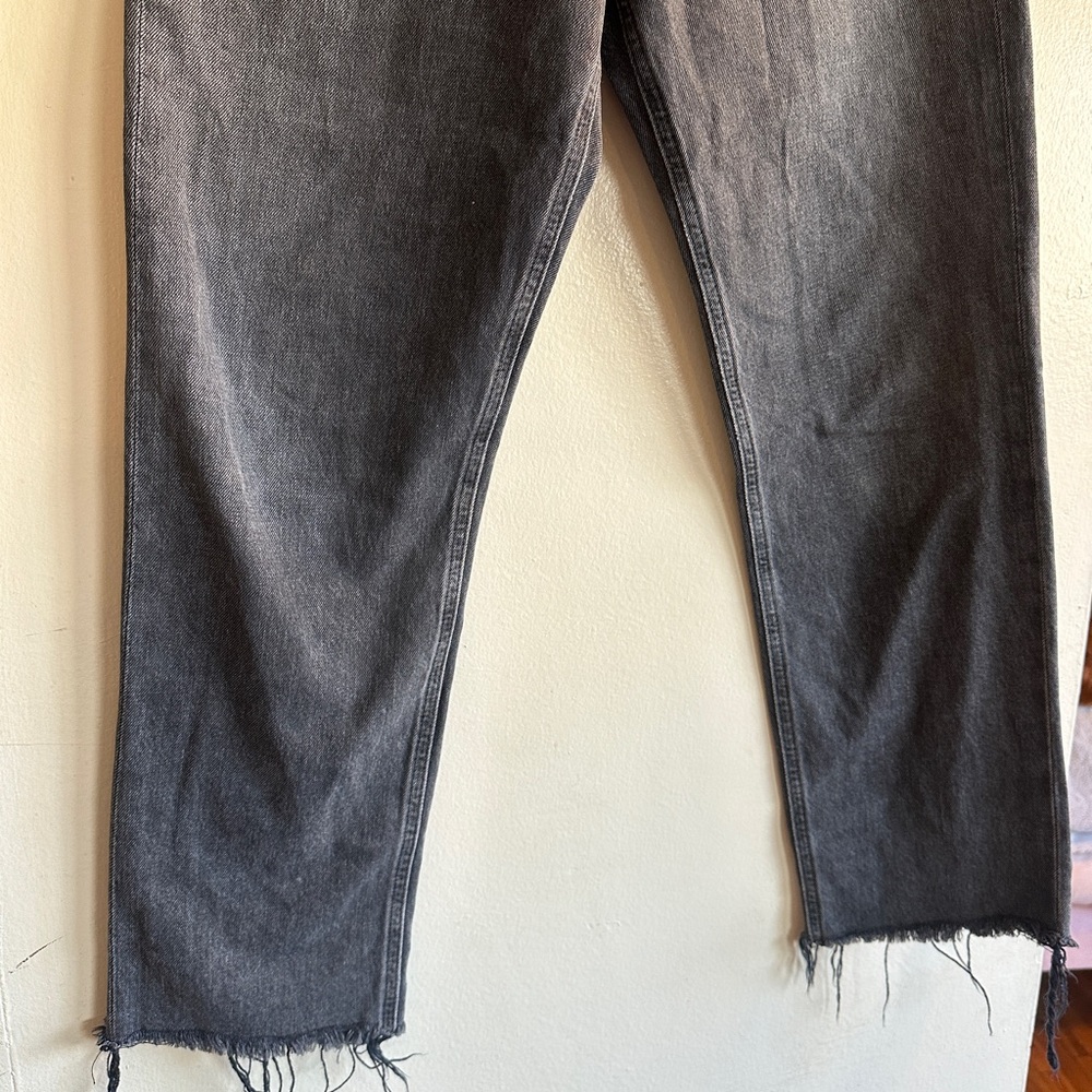 Citizens Of Humanity Daphne Crop Dark Gray Relaxed Jeans - Picture 3 of 7